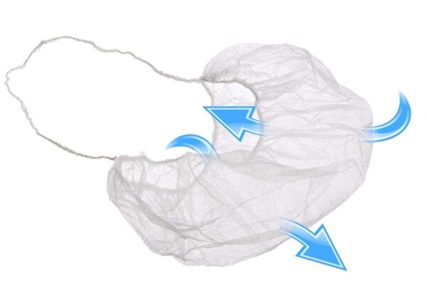 Beard Covers. White beard protectors BCW18 – White – 18” - Image 3