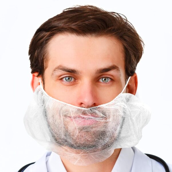 Beard Covers. White beard protectors BCW18 – White – 18”