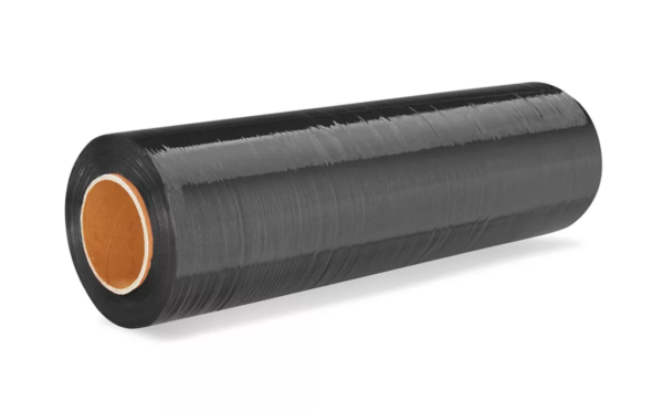 Stretch Handwrap - Cast, 80 gauge, 18" x 1,500', Black